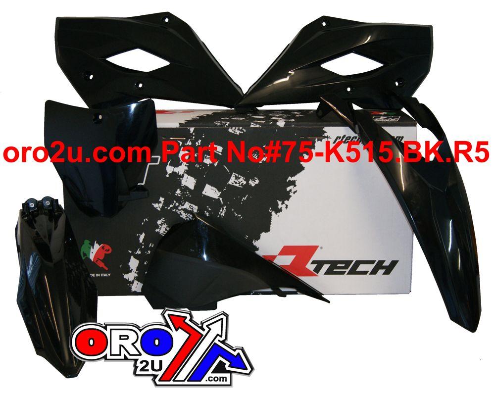 Rtech Plastics Plastic Kit/5 14-17 Husky TC85, Black Rtech R-kithsq-nr0-509