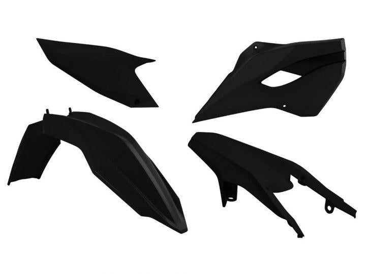 Rtech Plastics Plastic Kit4 2014 Husky TE/FE, Black Rtech R-kithsq-nr0-410