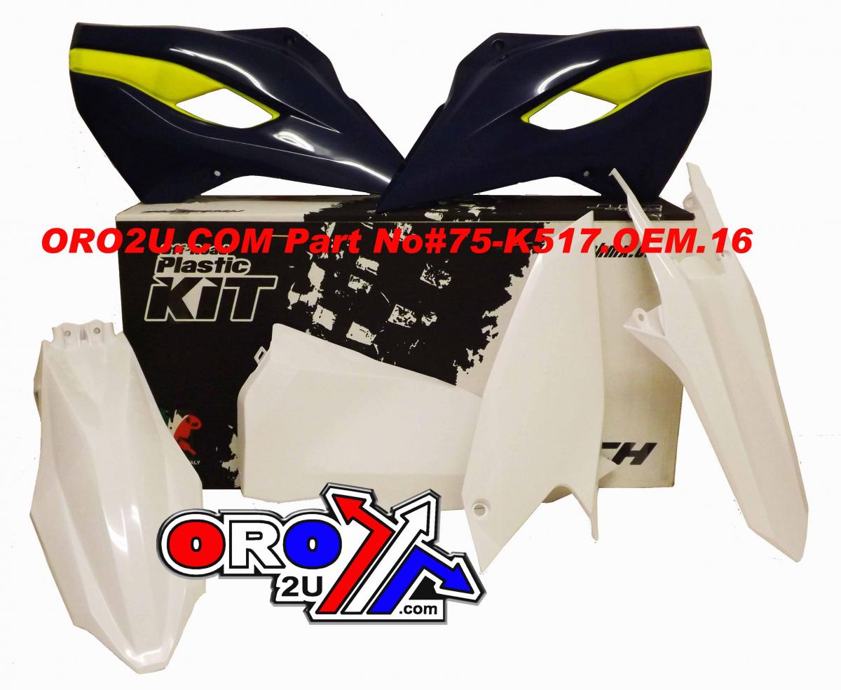 Rtech Plastics Plastic Kit4 15-16 Husky TE/FE, Oem 16 Rtech R-kithsq-oem-416