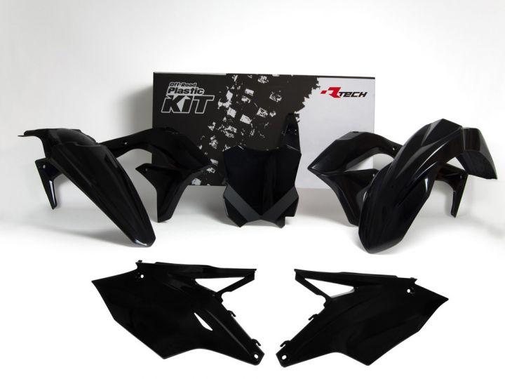 Rtech Plastics Plastic Kit/5 16-18 KX450F, Black Rtech R-kitkxf-nr0-517