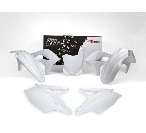 Rtech Plastics Plastic Kit/5 16-18 KX450F White, Rtech R-kitkxf-bn0-517