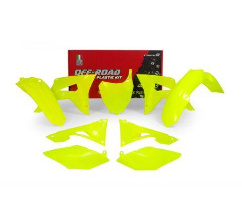 Rtech Plastics Plastic Kit 6 Ny CRF450R 17-18, CRF250R 18, Rtech R-kitcrf-gf0-599, Neon Yellow