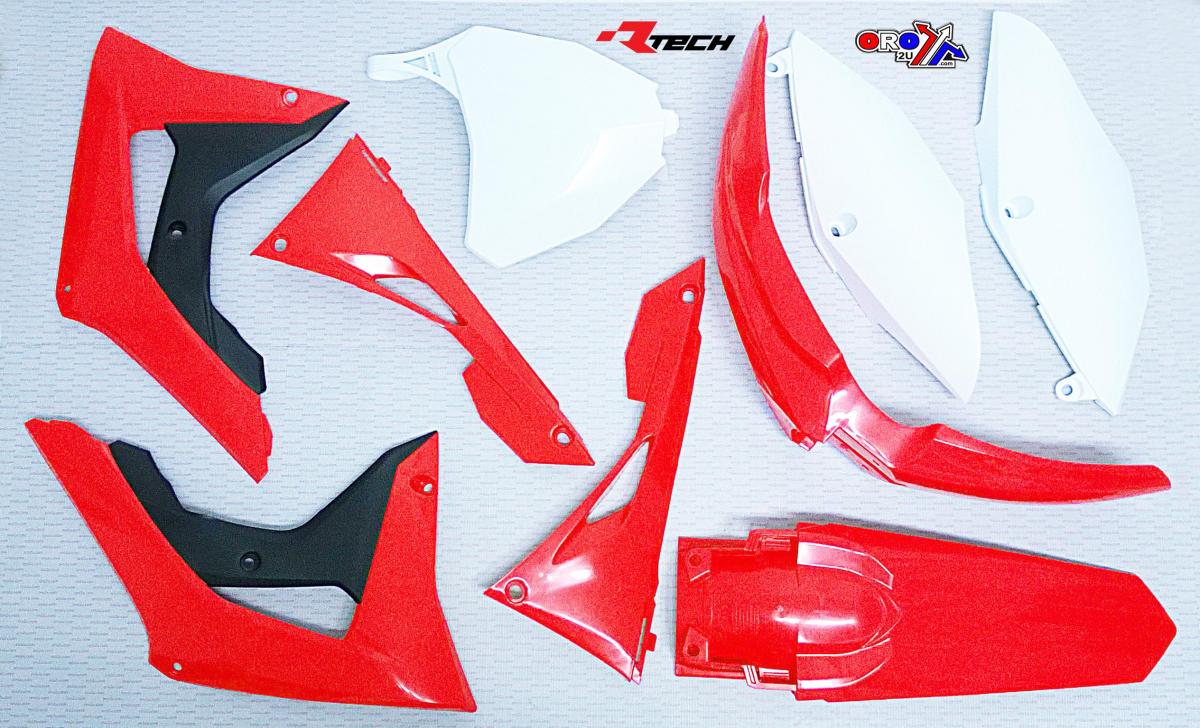 Rtech Plastics Plastic Kit 6 Oem CRF450R 17-18, CRF250R 18, Oem Rtech R-kitcrf-oem-599, Oem