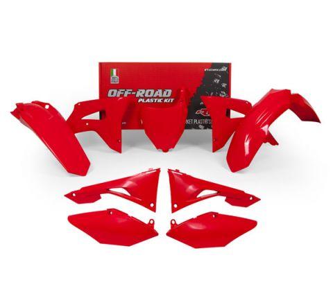Rtech Plastics Plastic Kit 6pcs Rd CRF450R 17-18, CRF250R 18, Rtech Kit R-kitcrf-rs0-599, Red