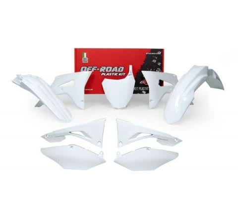 Rtech Plastics Plastic Kit 6pcs We CRF450R 17-18, CRF250R 18, Rtech R-kitcrf-bn0-599, White
