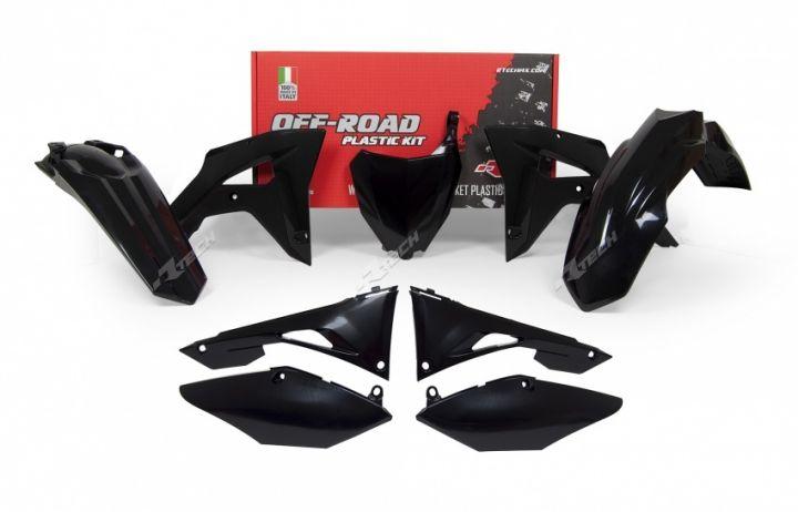Rtech Plastics Plastic Kit/6 Black 17-18 CRF450RX, Rtech R-kitcrf-nr0-600, Black