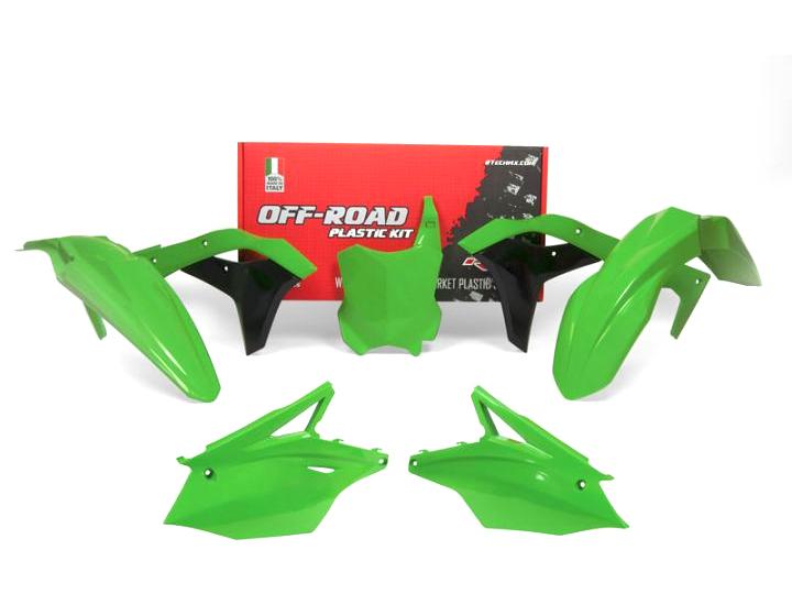Rtech Plastics Plastic Kit/5 17-19 KX250F, Green Rtech R-kitkxf-ve0-519