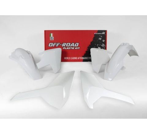 Rtech Plastics Plastic Kit 17-18 Husky TE/FE/TX, 4 Piece, Colour White, Rtech R-kithsq-bn0-417