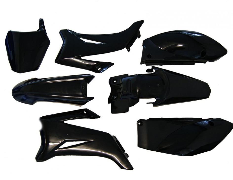 FIR Plastic Kit Yamaha TTR110E, Black, Hx Sj004black