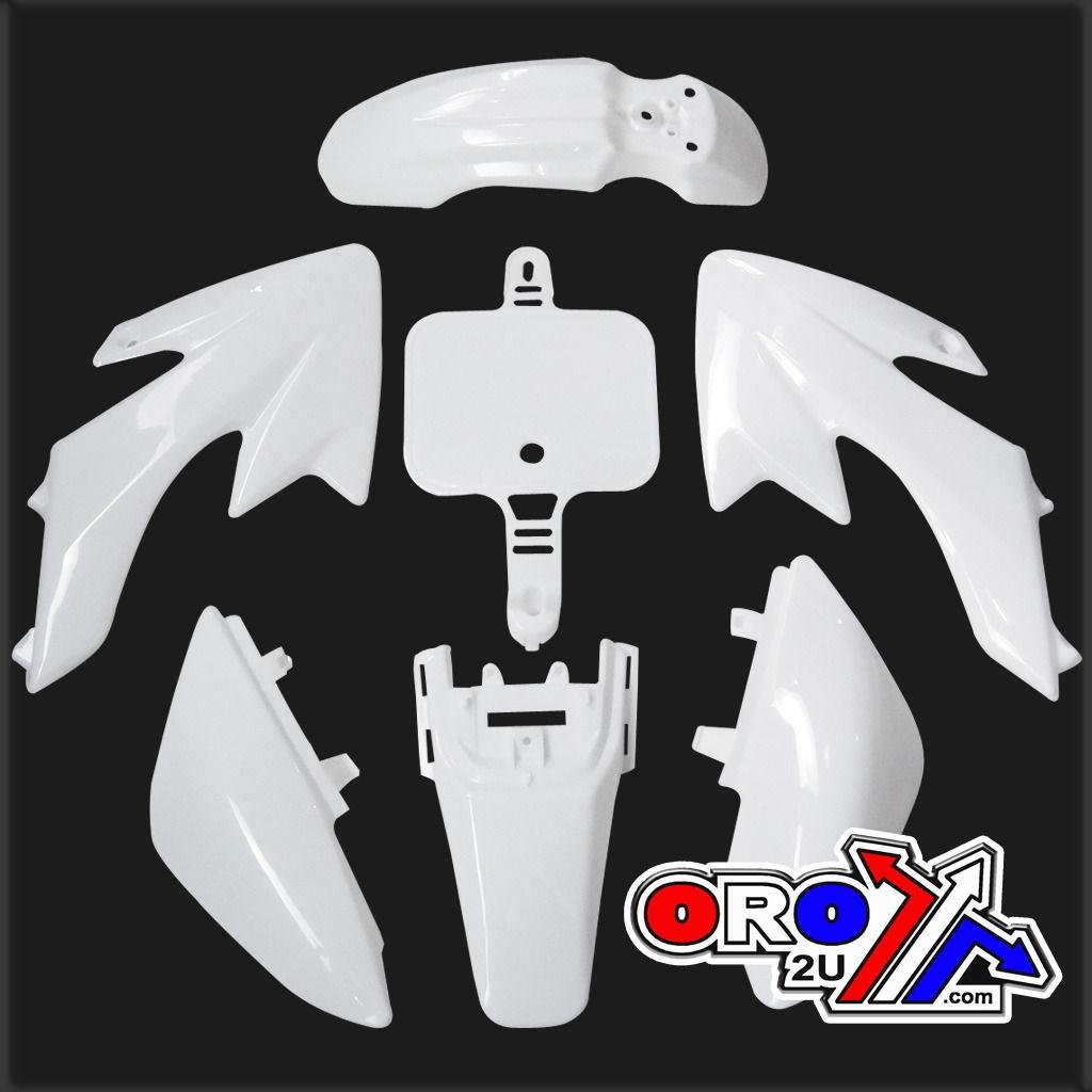 FIR Plastic Kit Long Fender CRF50, White, AUTC021