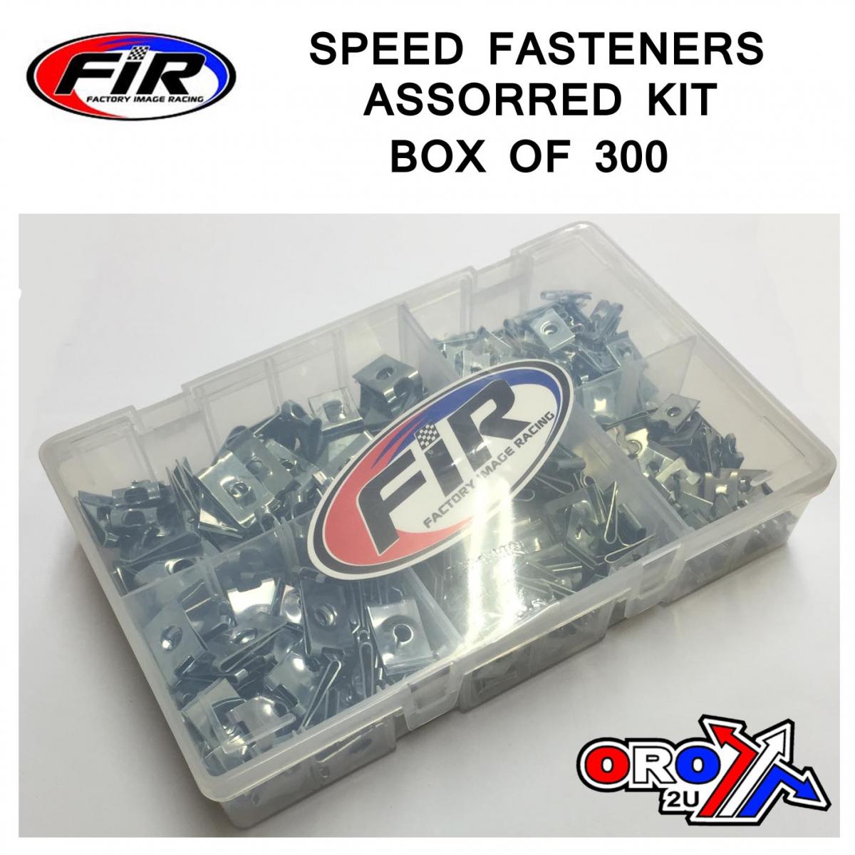 Dirt Racing Speed Fasteners Assorted Kit, Box of 300, at7