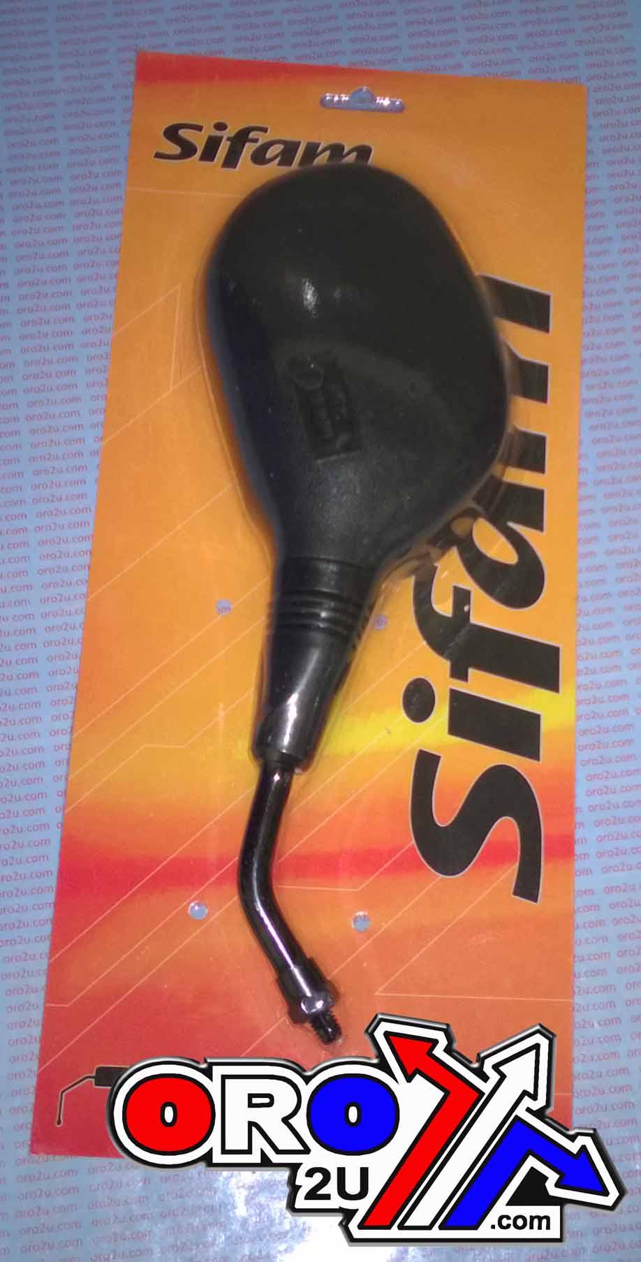 Sifam Yamaha Mbk Right Rear Mirror, Road, Sifam Mir8993 Black