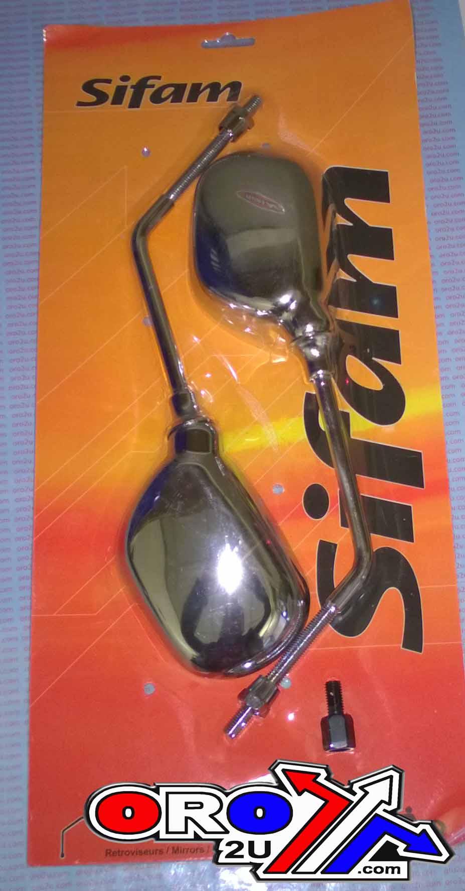 Sifam Universal Chrome Pair Mirror, Road, Sifam Mir9005