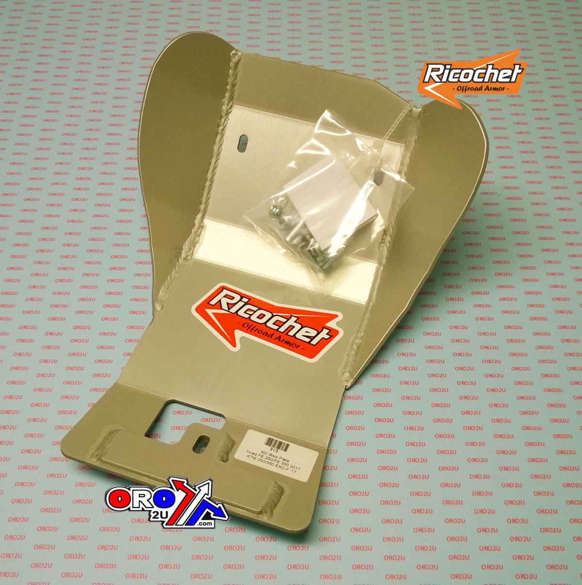 Ricochet Skid Plate Hd Aluminium Enduro 16-23 250/350 FE/FC/FX, EXC-f/SX-F/XC-F, 313 Ricochet