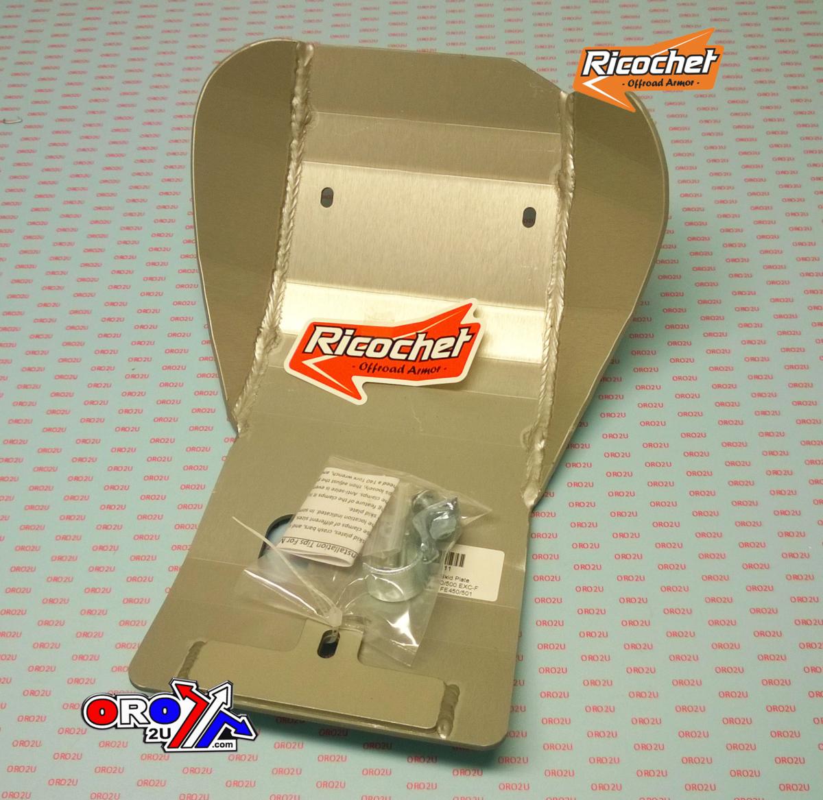 Ricochet Skid Plate Hd Aluminium Enduro 17-21 450 EXC-f, 450/501 FE, 311 Ricochet