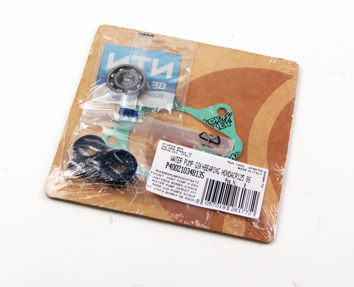 Athena Water Pump Gasket Kit CR 125 1986, Athena P400210348135 Honda with Bearing