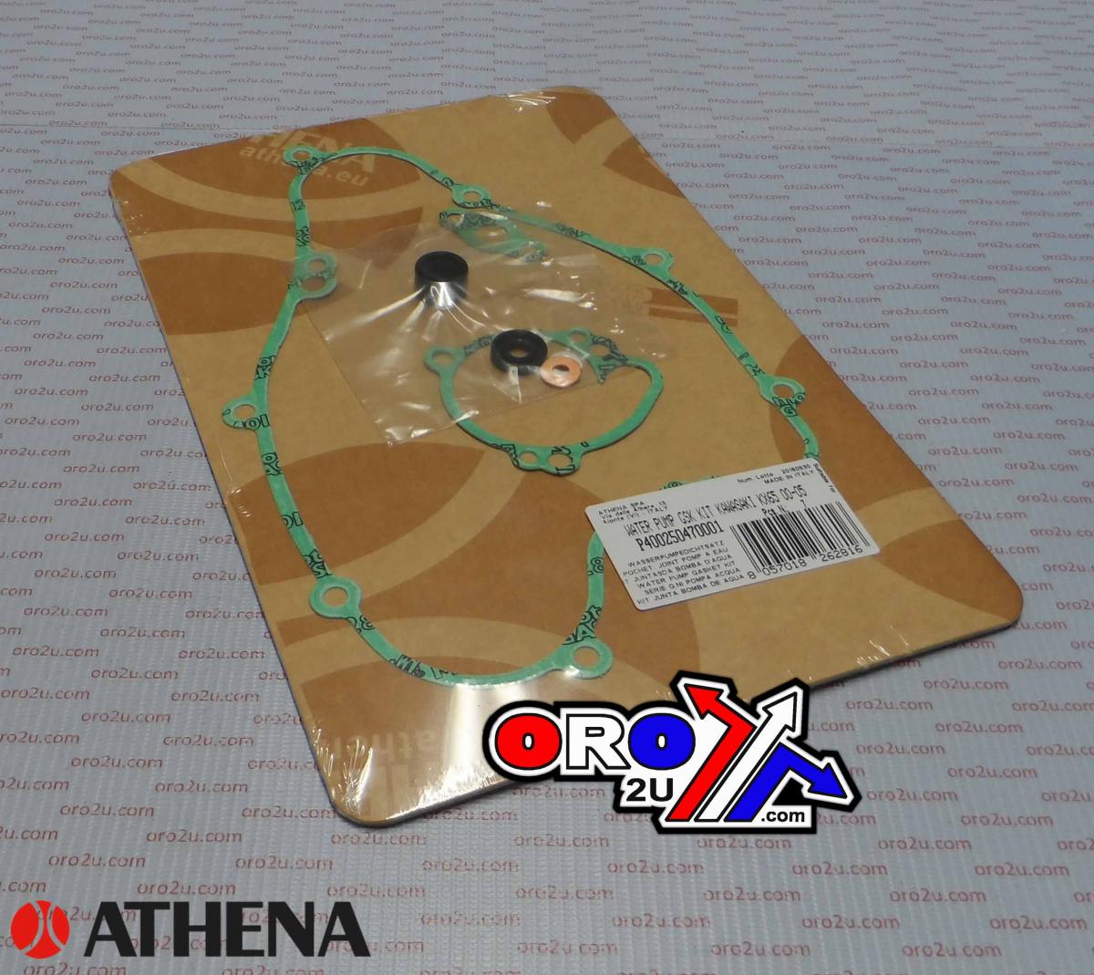 Athena Water Pump Gasket Kit KX/RM 65 00-05, Athena P400250475001 Kaw/suz with Bearing