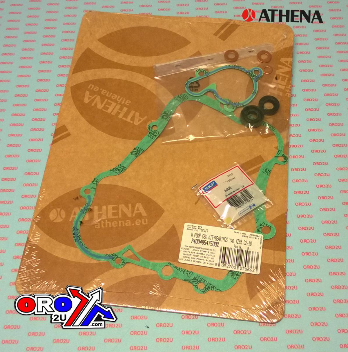 Athena Water Pump Gasket Kit YZ 85 02-19, Athena P400485475002 Yamaha with Bearing