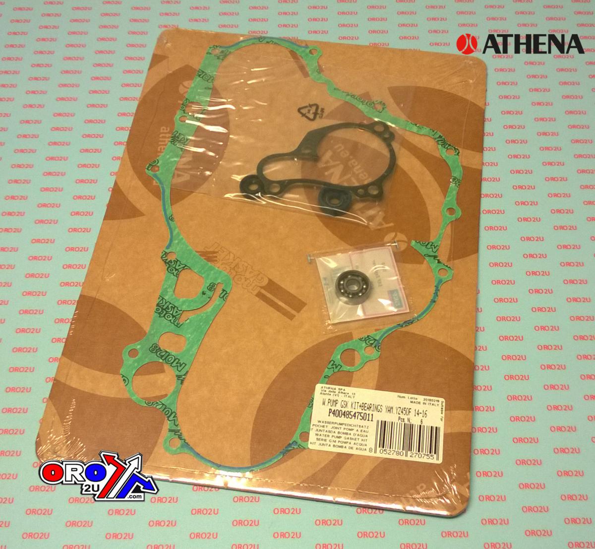ATHENA WATER PUMP GASKET KIT WR/YZ 450 14-18,  P400485475011 YAMAHA WITH BEARING