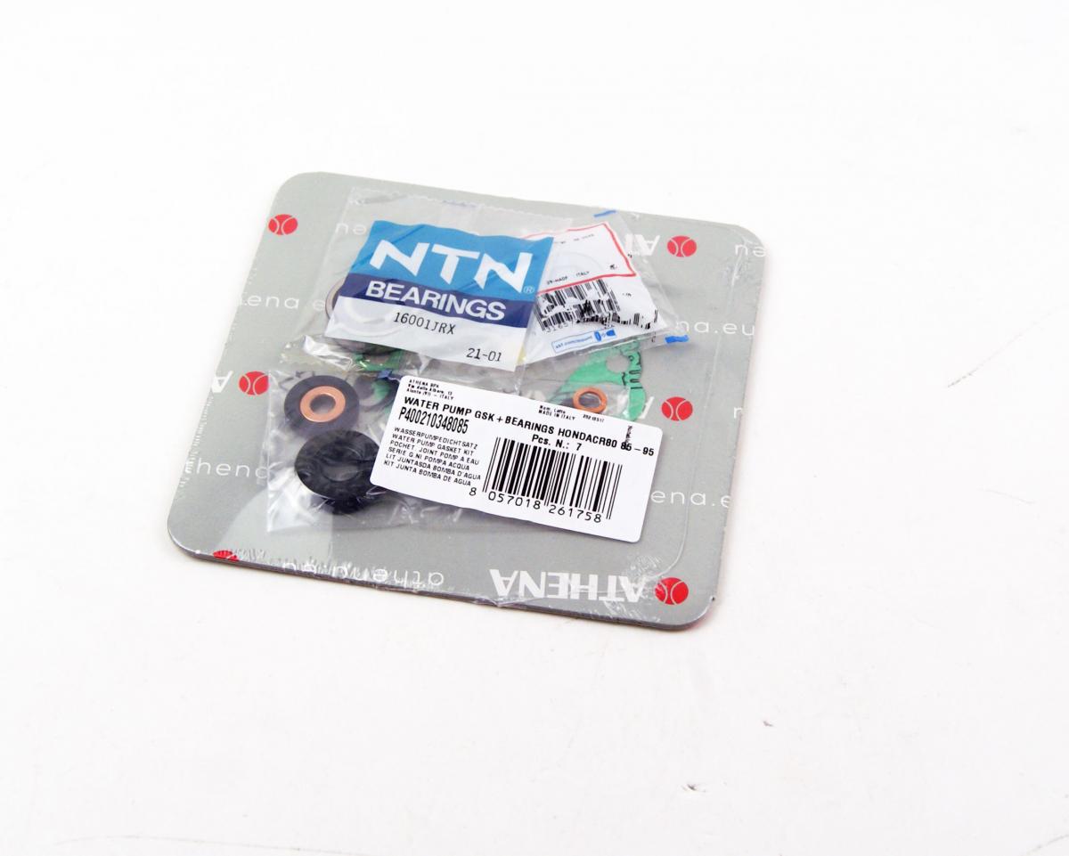 Athena Water Pump Gasket Kit CR 80 85-02, Athena P400210348085 Honda with Bearing, CR 80 Only