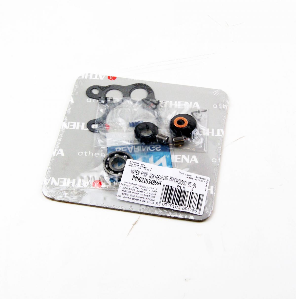 Athena Water Pump Gasket Kit CR 500r 85-01, Athena P400210348504 Honda with Bearing