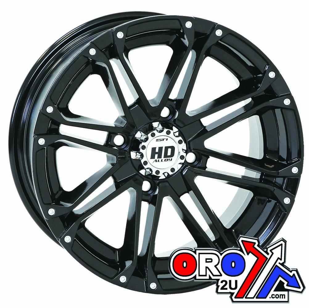 ITP Tires Rim Alu Sti 14x7 4/137 Black, 14hd317 Wheel Offset 5+2