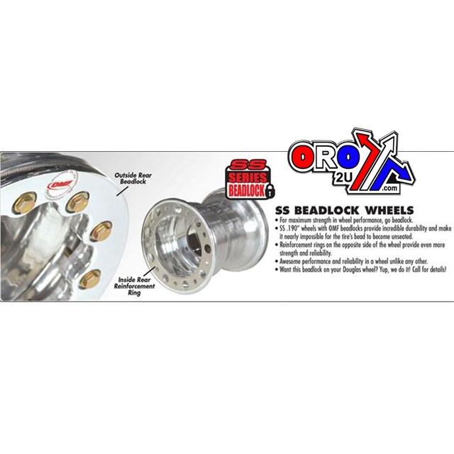 ITP Tires Rim Wheel Alloy, 10x8, 4/115, Ss .190 Beadlock Wheels