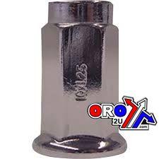 FIR S/SEED OFFER 83-574 . LUG NUT M10x1.25 FLAT CHROME, LUG2CA
