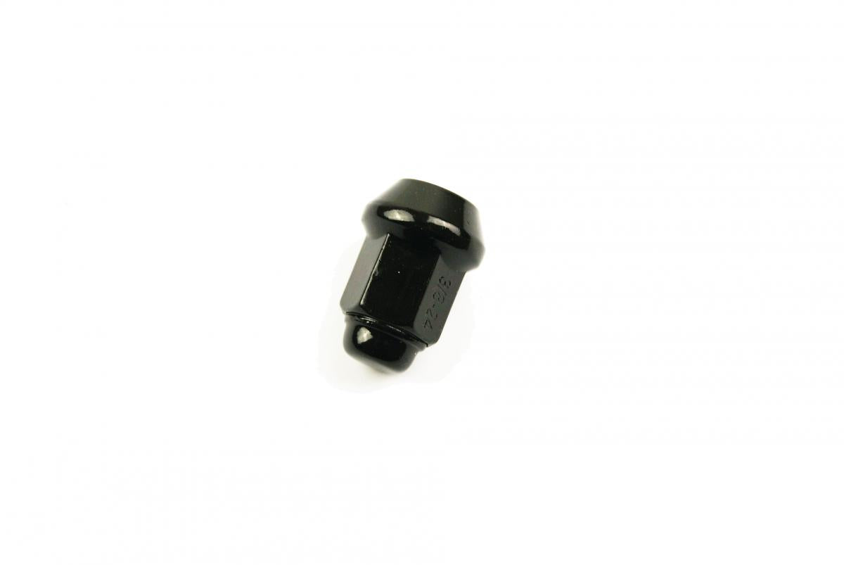 FIR Lug Nut 3/8 Beveled Black, Lug3ba