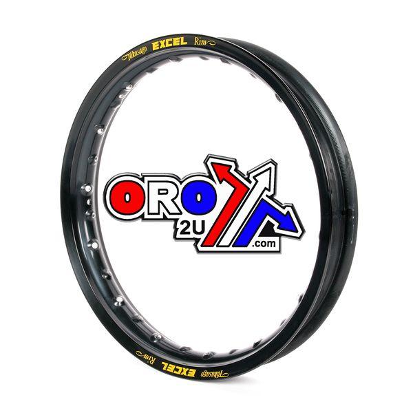 Excel Rim 185-16 Excel 28 Hole Black, Rear Excel DDK410, Erddk410