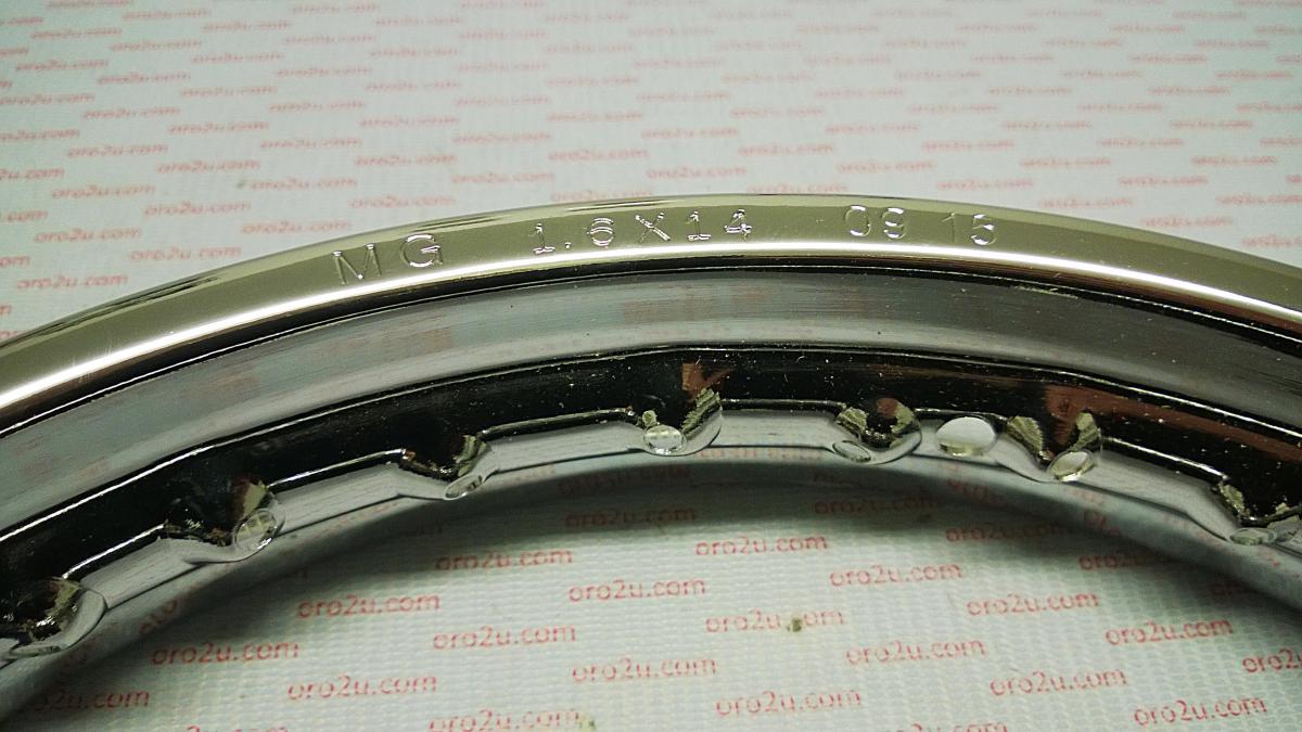 RIJOMOTOR RIM 1.60x14" STEEL CHROME 36 SPOKE 121412132