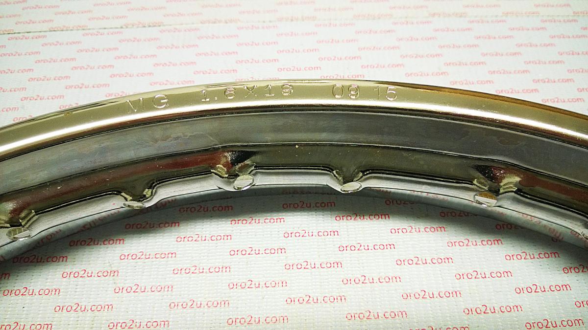 RIJOMOTOR RIM 1.60x19" STEEL CHROME 121412133