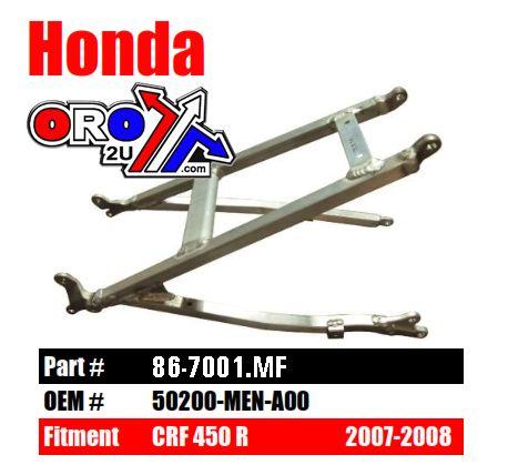 MTX Parts Subframe Rear 07-08 Honda CRF450R Aluminium 50200-men-a00 280531