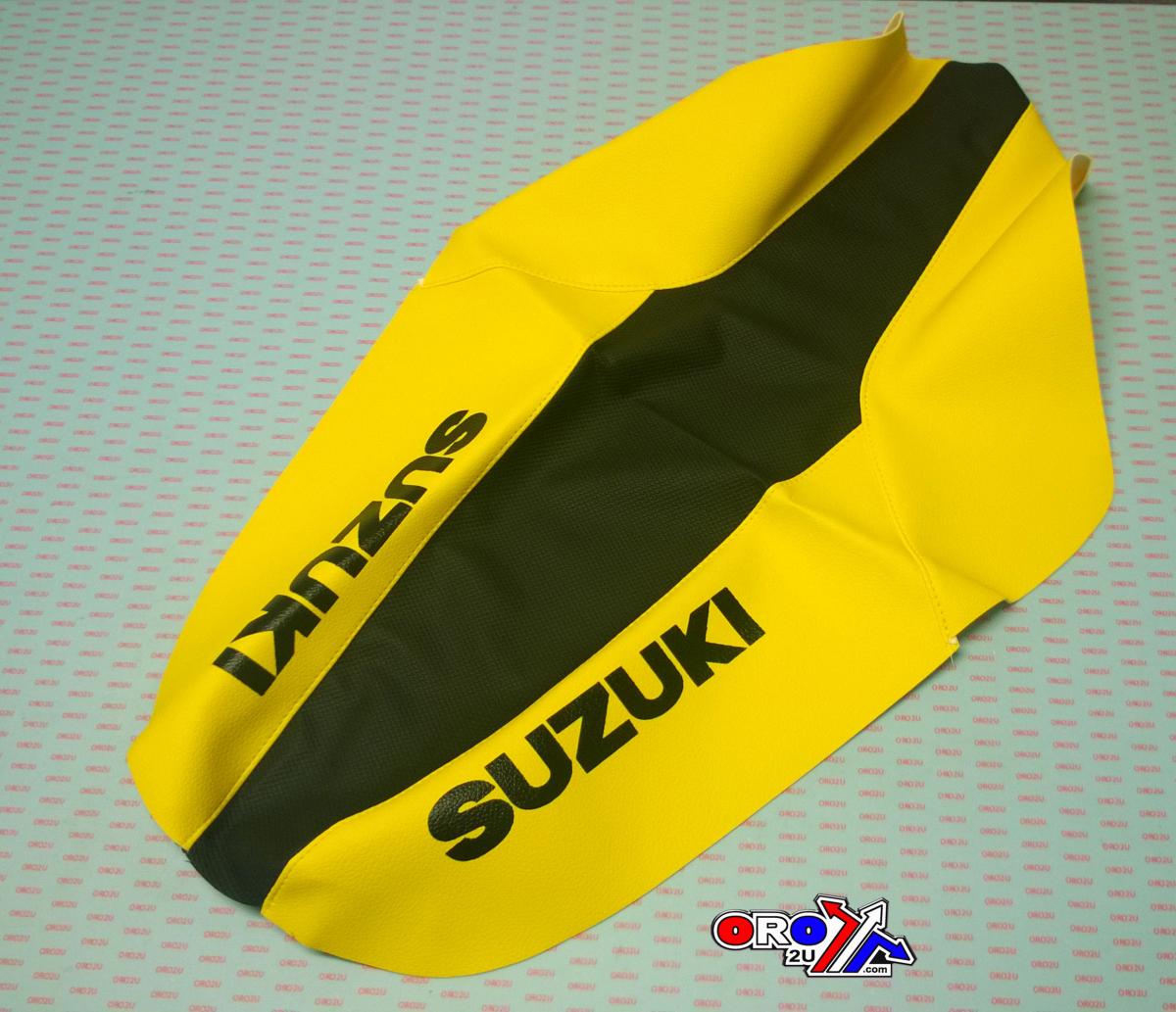 WAMC Decals 93-95 RM125/250 2-tone Cover, Suzuki Black / Yellow Seat