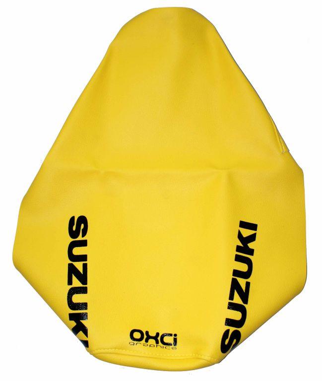 WAMC Decals 86-00 RM80 Yellow Seatcover, Suzuki