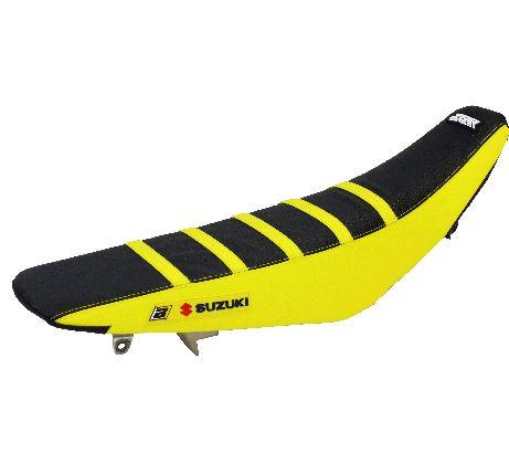 Blackbird Graphics 01-08 RM125/250 Zebra Ye/bk, 2018 Design Only 5 Stripes, Seat Cover Blackbird 1306z