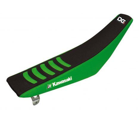 Blackbird Graphics 01-13 KX85 Double Grip 3 Blk/green, Blackbird Seat Cover 1425h