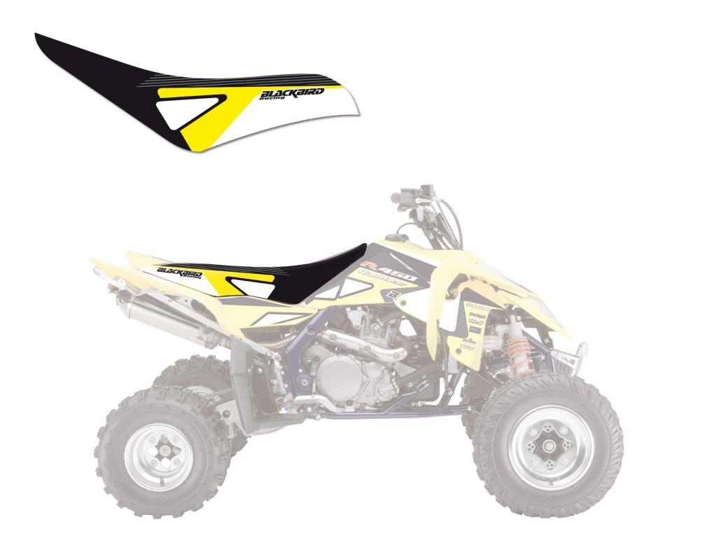 Blackbird Graphics 06-09 LTR450 Graphic Blackbird, Blackbird Seat Cover