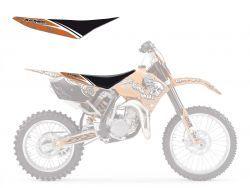 Blackbird Graphics 04-12 KTM85 Tribal Skull 2, Seat Cover 1508b Blackbird