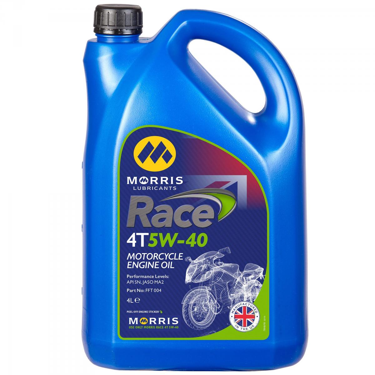 Morris Lubricants 4lt Race 4t 10w-50, Was Called 4lt Super Sport V-twin 10/50w, Morris Oil