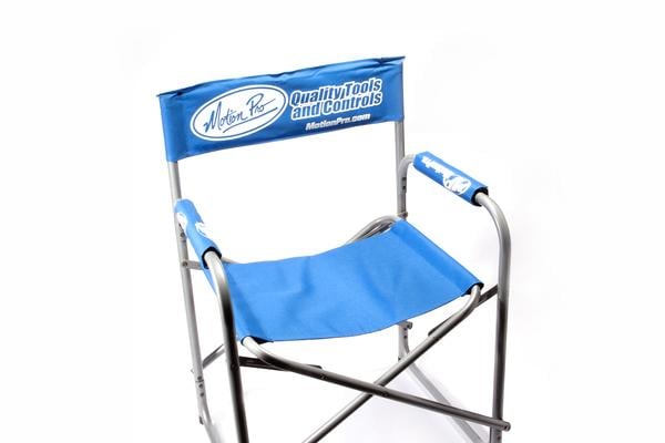 Motion Pro Director Chair White/blue, Camping Paddock Seat, Motion Pro