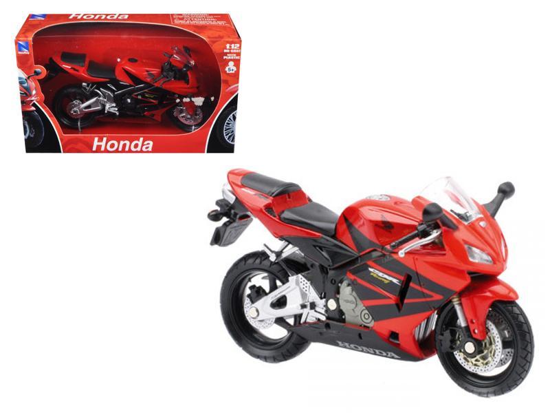 NewRay Model Die Cast Honda Hrc Cbr 600 R, 2005, Red and Black, Scale 1:12, Newray 42607 42603