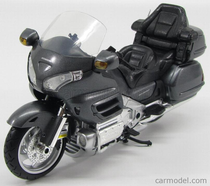 NewRay Model Die Cast Honda Gold Wing, Grey and Silver, Scale 1:12, Newray 57253b, Road