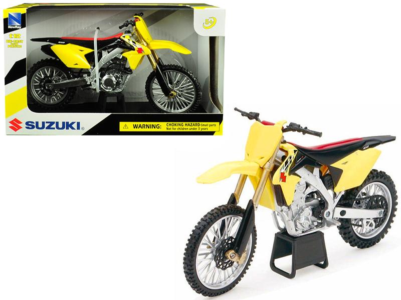 NewRay Model Die Cast Suzuki RM-z 450 2014, Yellow, Scale 1:12, Newray 57643