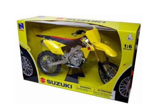 NewRay Model Die Cast Suzuki RMZ 450, 2014, Yellow and Black, Scale 1:6, Newray 49473, MX