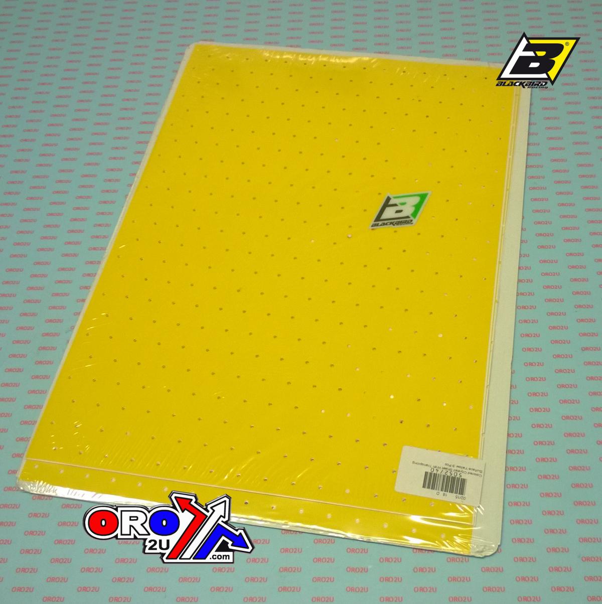 Blackbird Graphics Thick Transpiring Pk/3 Yellow, Blackbird 5052/40, BB5052/40