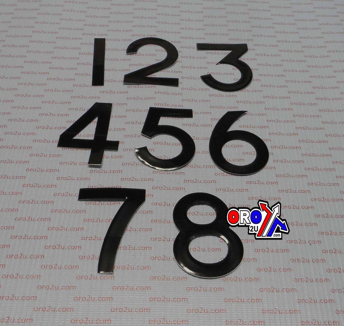 Dirt Racing Number Plate Digits Big 6 Each