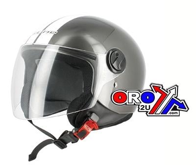 S-Line Helmet Road Sm 56 Grey/white, Half Jet Visor S-line S740, Dec4f1202