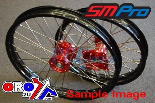 SM Pro 16x1.85 Wheel CRF150 Bk/rd, Sm Pro Rim Black Hub Red, Sp06803610199 Race