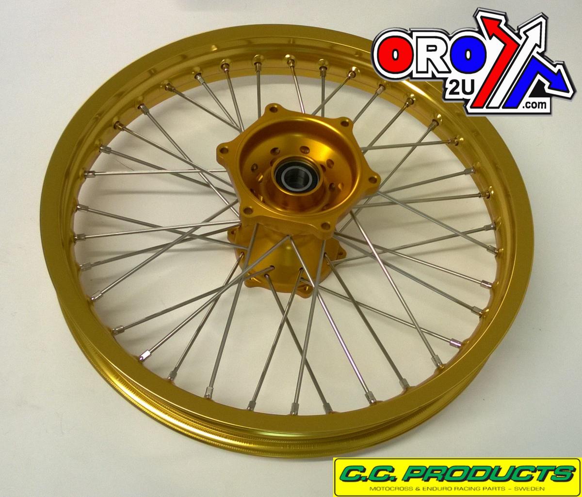 CC Products 19x2.15 Wheel KTM525 13 Gd/gd, Gold Rim, Gold Hub